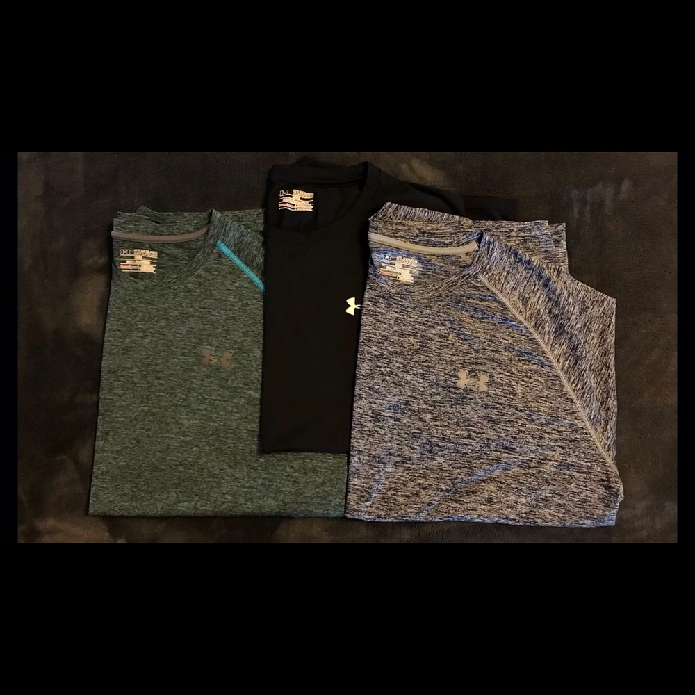 Under Armour HeatGear shirts bundle of 3